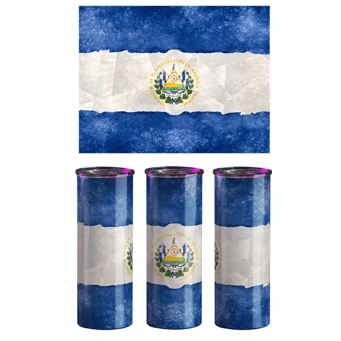 El Salvador Tumbler | El Salvador Flag | 20 oz