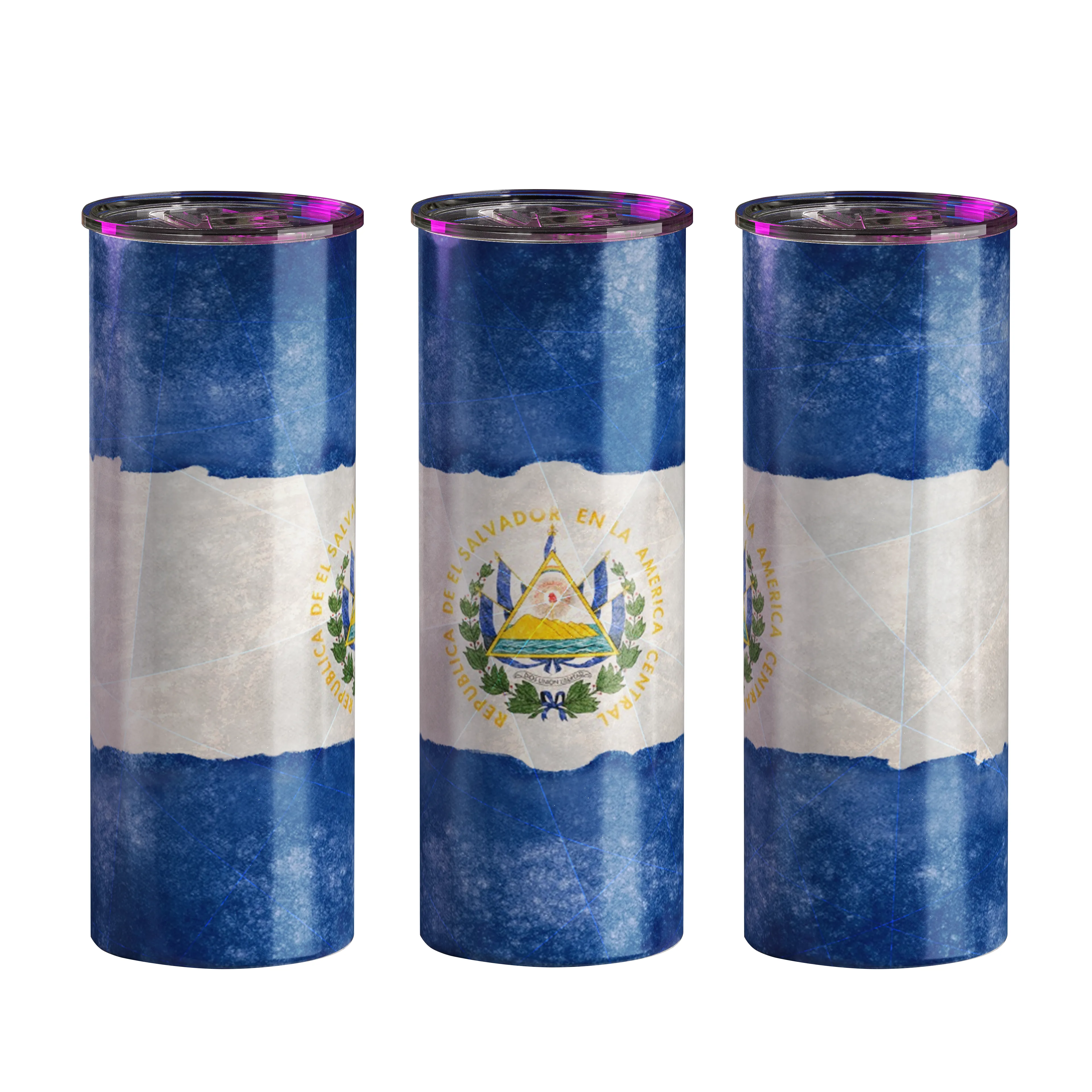 El Salvador Tumbler | El Salvador Flag | 20 oz