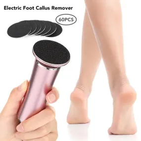 Electric Foot Callus Remover Pedicure Tool Set and Replacement Sandpaper