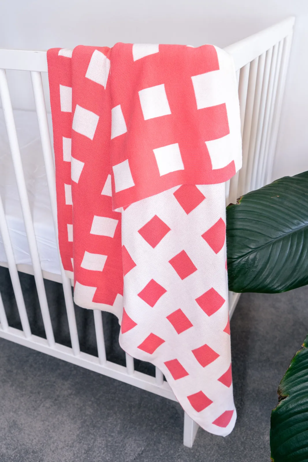 Emotion & Kids - Bassinet Blanket - Watermelon Check