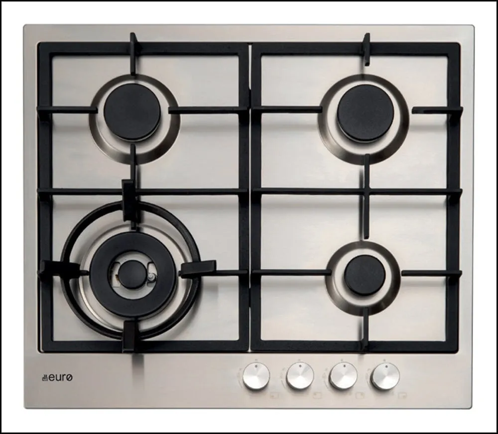 Euro Appliances E60CTWX 60cm Natural Gas Cooktop