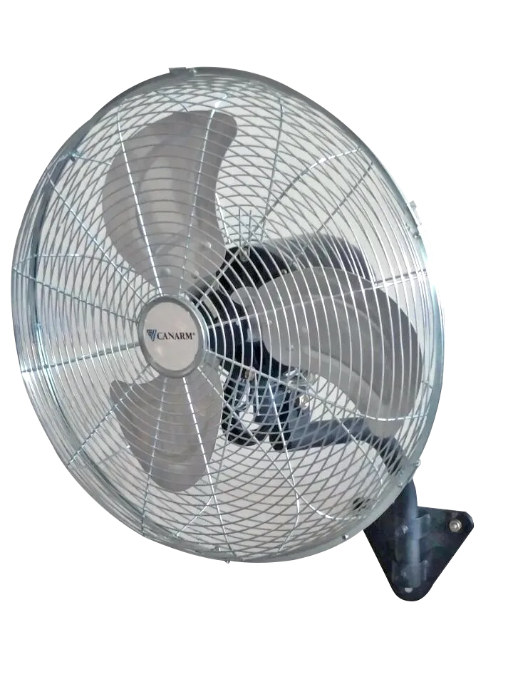 Fan - Canarm Horizontal Air Flow 20" or 24" Greenhouse Fan Zinc Dipped with Wall Mount Bracket HAF20-ZO-W / HAF24-ZO-W