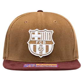 Fan Ink Collection Barcelona Cognac Snapback Hat