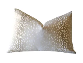 Fawn Pillow Cover / 26x26 Beige pillow / 26x26 Euro pillow / 26x26 Deer throw pillow / Deer Cushion / 26x26 Bed pillow / Beige Euro Sham