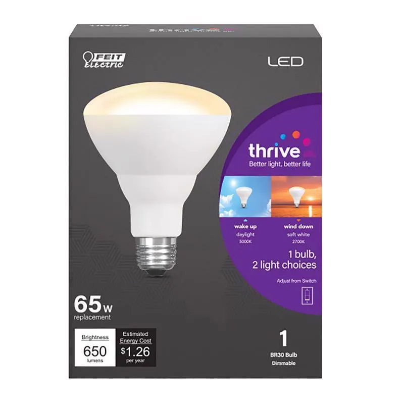 Feit LED BR30 E26 (Medium) LED Bulb Color Changing 65 Watt Equivalence 1 pk