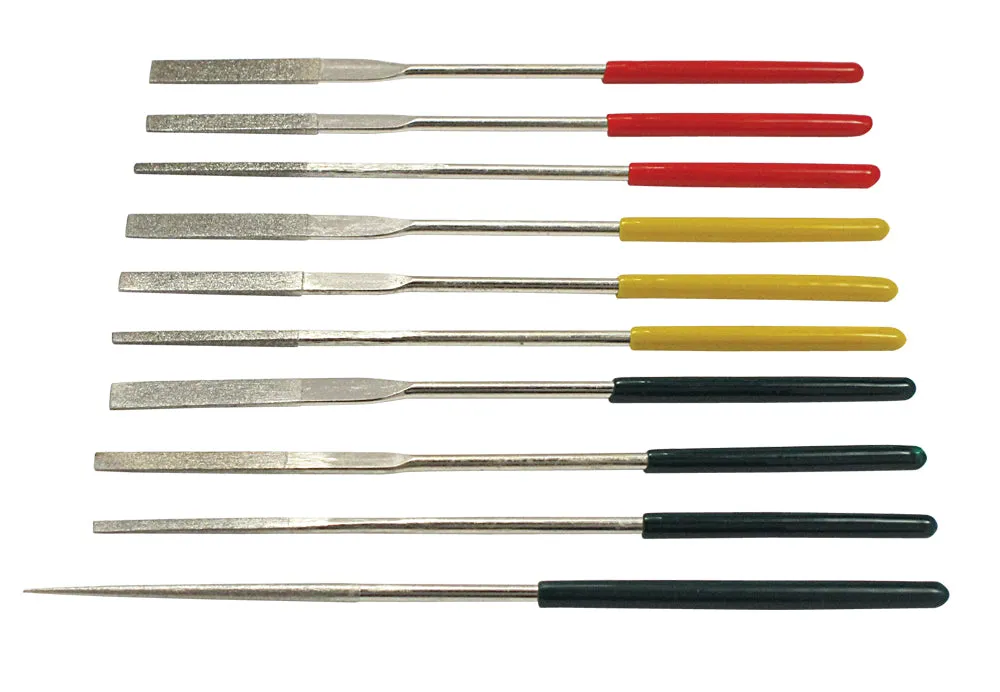 Files - 10PC Tapered Diamond Needle File Set