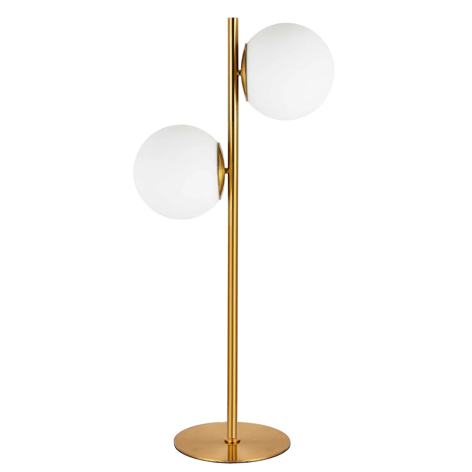 Folgar 2-Light Table Lamp in Aged Brass