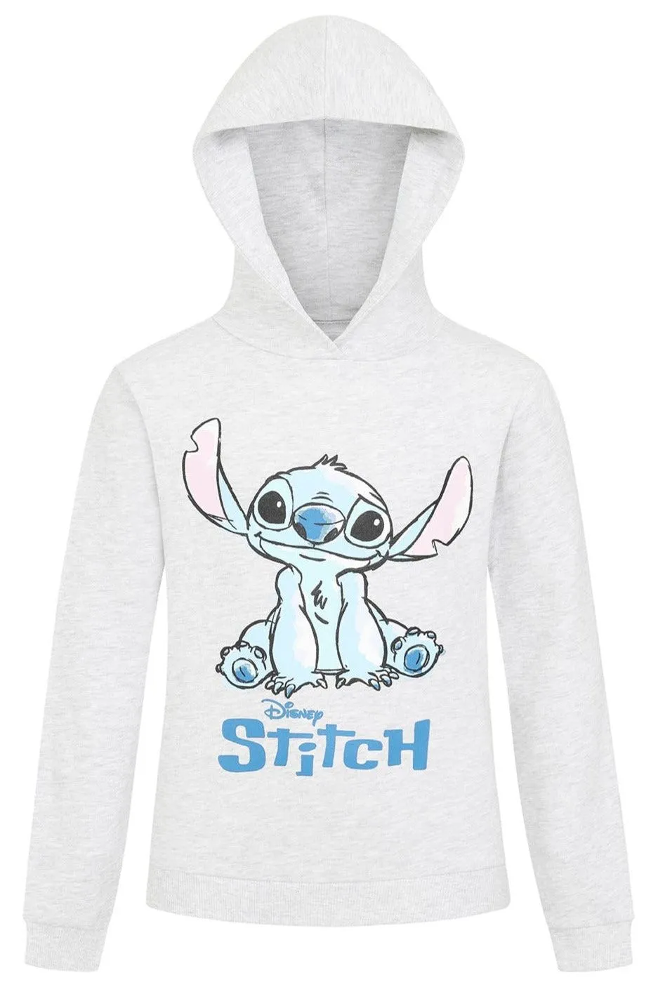 Girls Lilo And Stitch Grey Hoodie