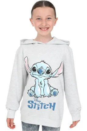 Girls Lilo And Stitch Grey Hoodie