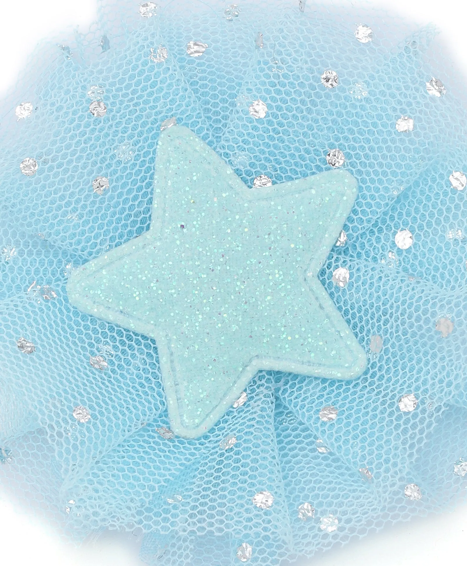 Glitter Star Headband - Light Blue