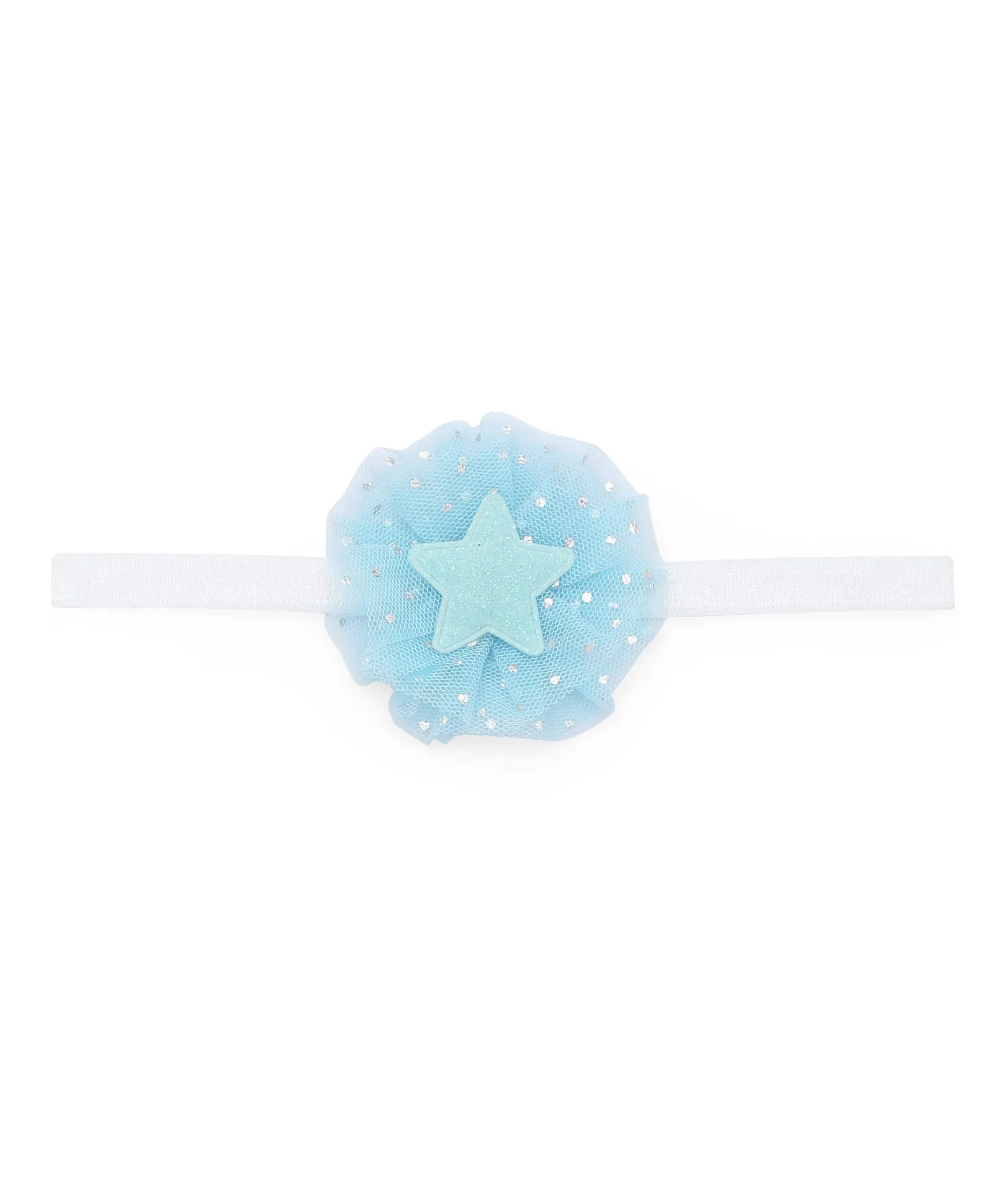 Glitter Star Headband - Light Blue