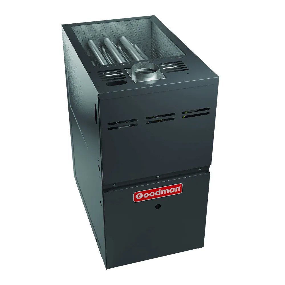 Goodman 80% AFUE 60,000 BTU Single Stage Ultra Low NOx Gas Furnace - Upflow/Horizontal - 14" Cabinet