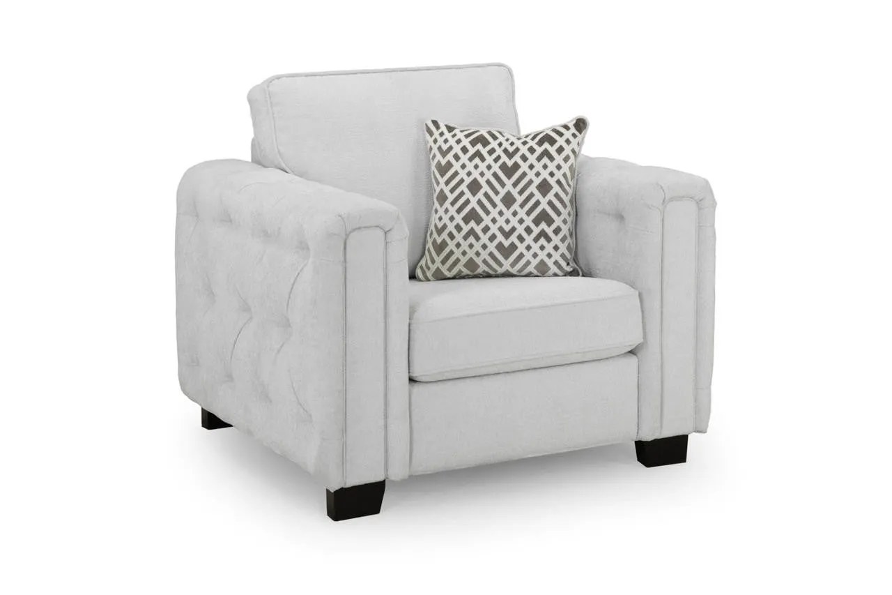 Grace Sofa - Light Grey Armchair