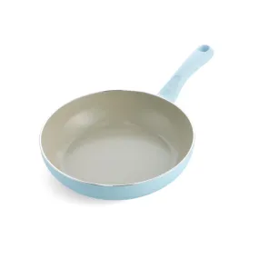 GreenPan Savory 26cm Deep Frying Pan, Pastel Blue [PFAS FREE]