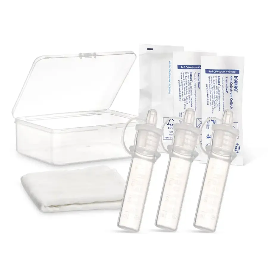 Haakaa Silicone Colostrum Collector Set x 6 (Pre-Sterilised)