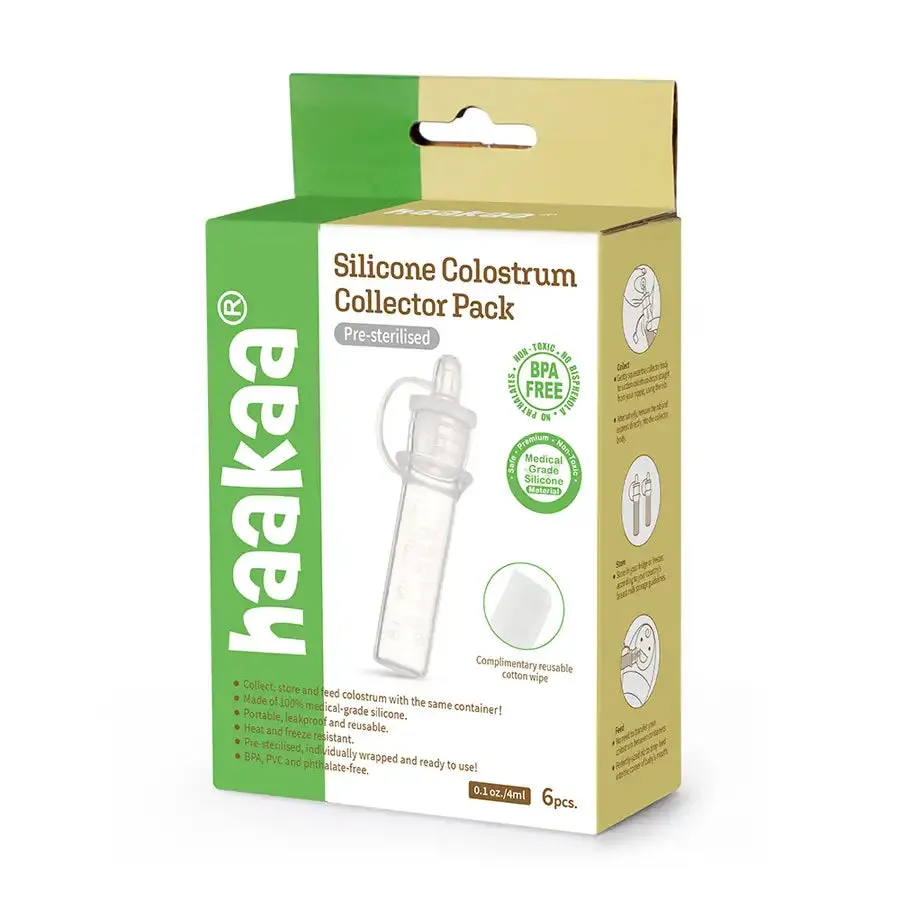 Haakaa Silicone Colostrum Collector Set x 6 (Pre-Sterilised)