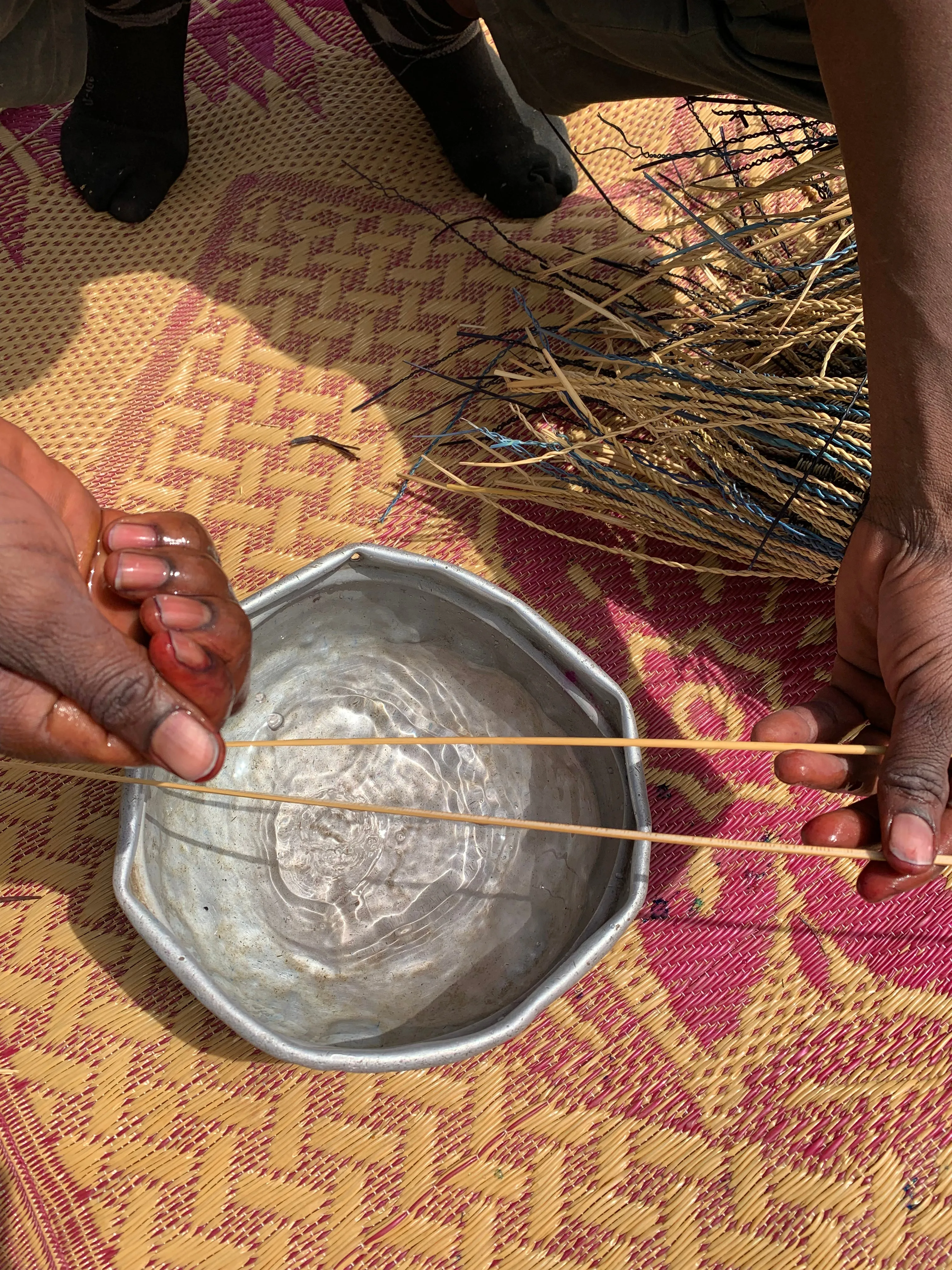 Hand-Woven Mini Planter