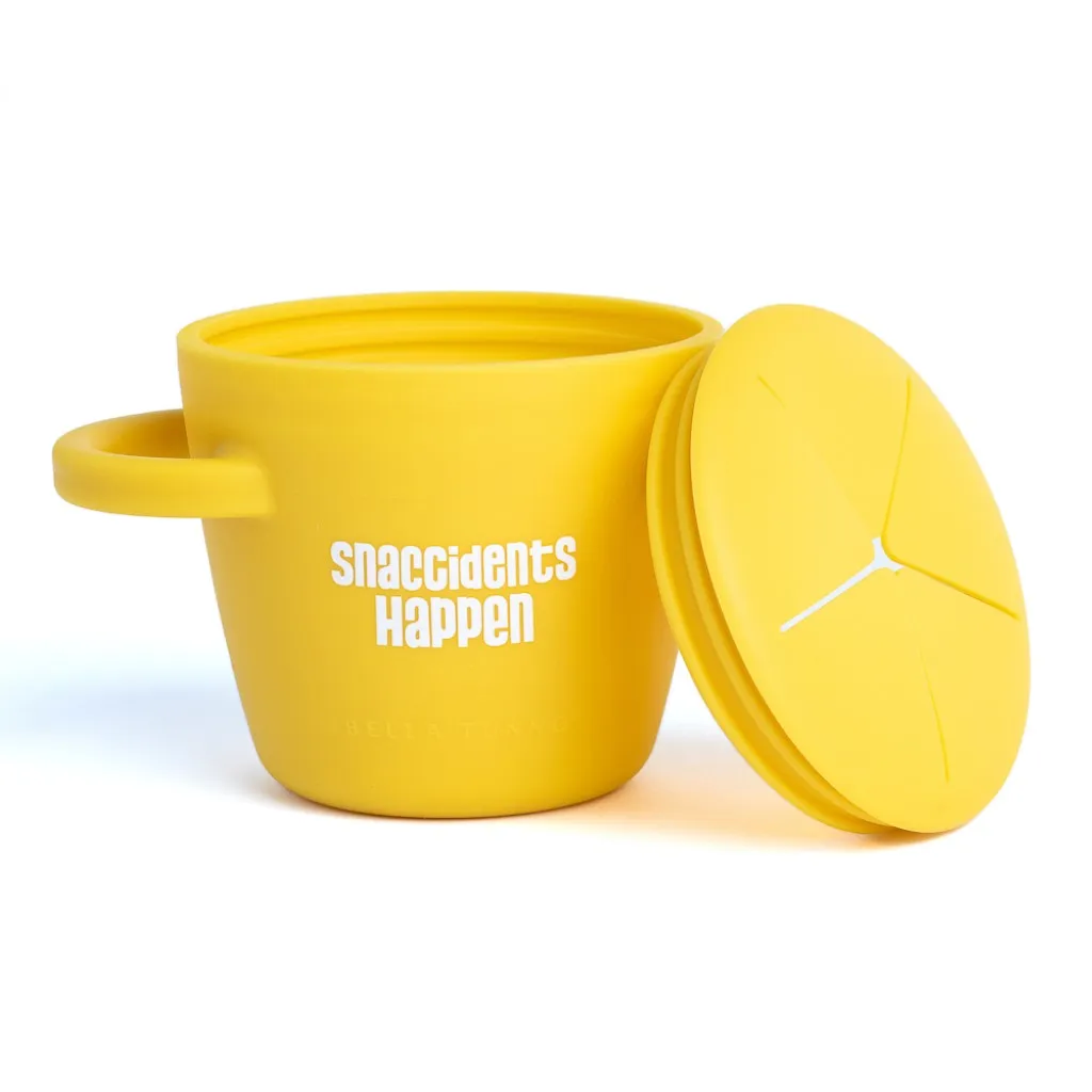 Happy Snacker Silicone Snack Cup - Snaccidents Happen