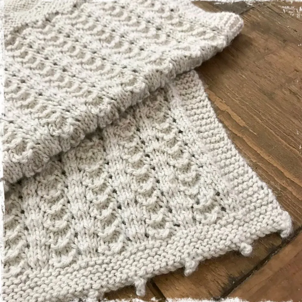 Heirloom Baby Blanket Knitting Pattern - 8 Ply