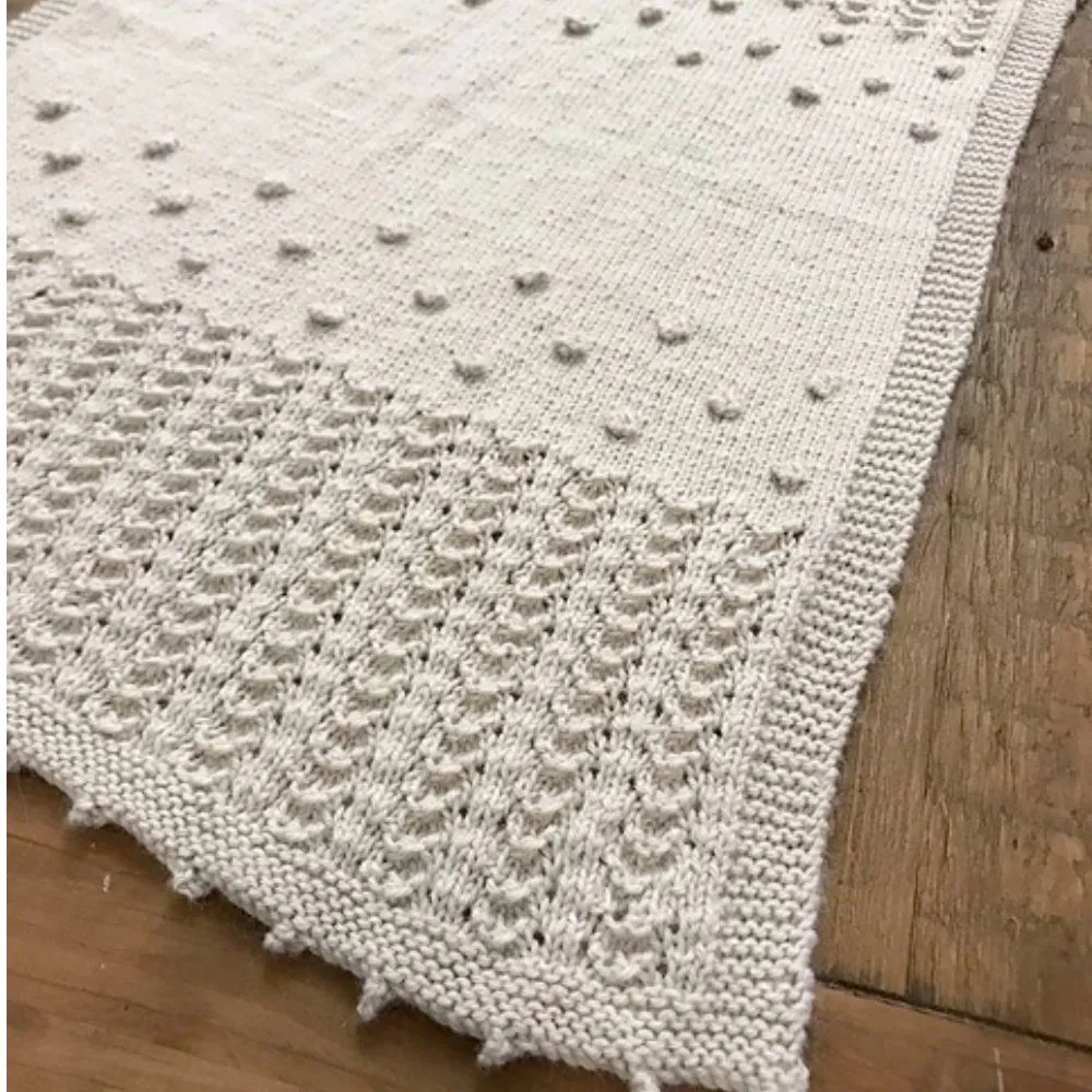 Heirloom Baby Blanket Knitting Pattern - 8 Ply