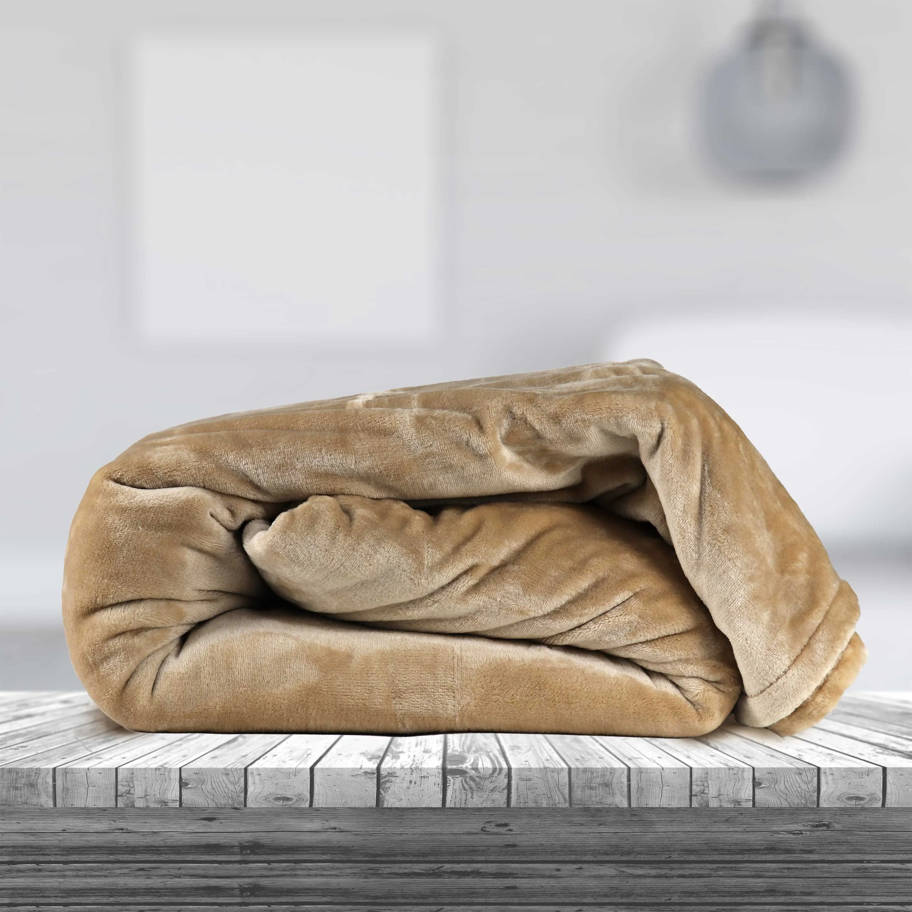 High Quality Beige Single Size Blanket 160x220cm Soft Flannel Blanket Suitable for All Seasons it is Warm Throw Blanket for Bedroom, Couch Sofa, Living Room, Fashion Sofa Bedding, Car, Sofa Recliner