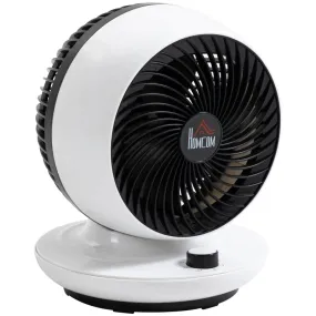 HOMCOM Air Circulator Fan Black and White