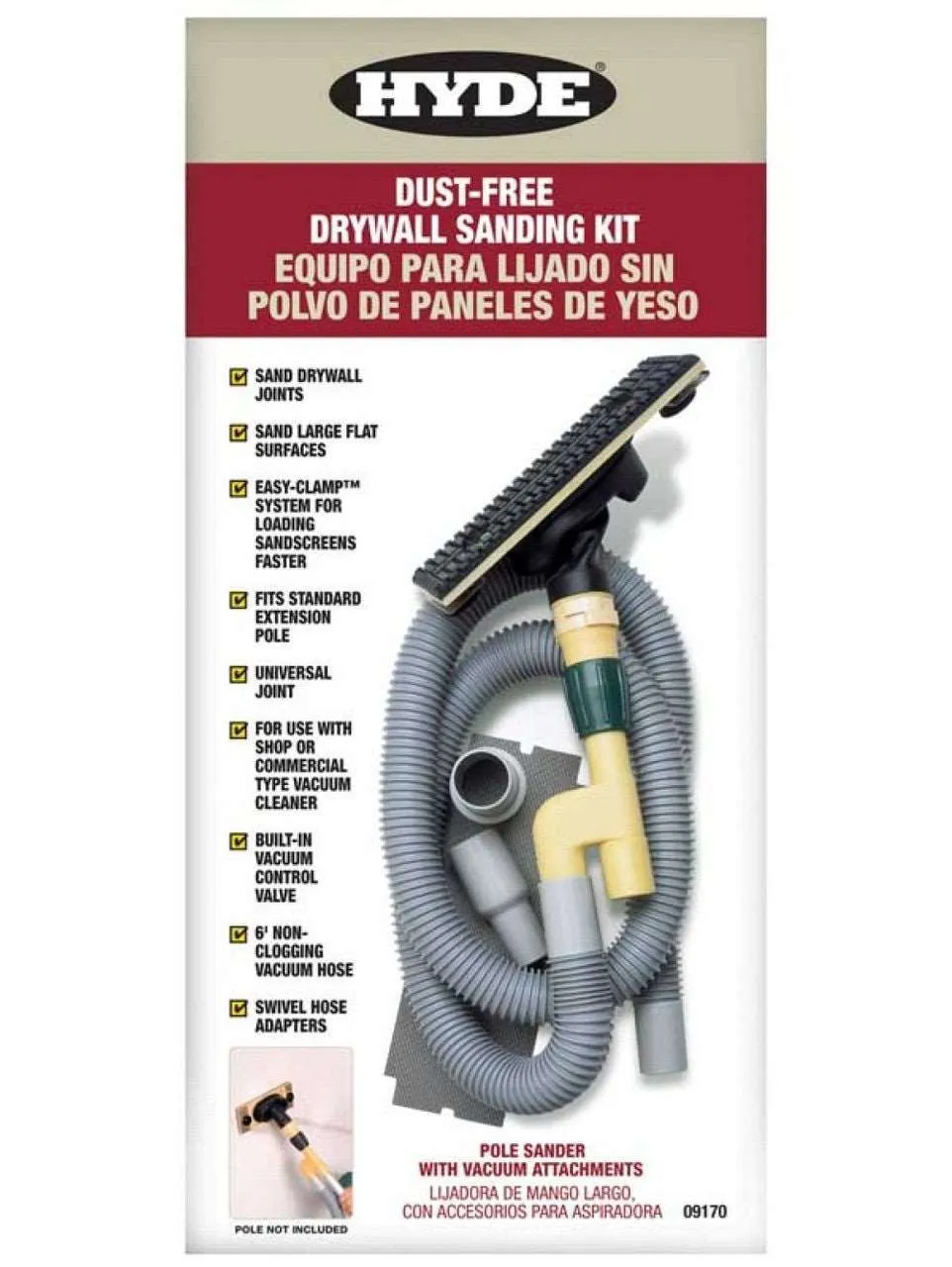 Hyde Dust-Free Vacuum Pole Sander Kit