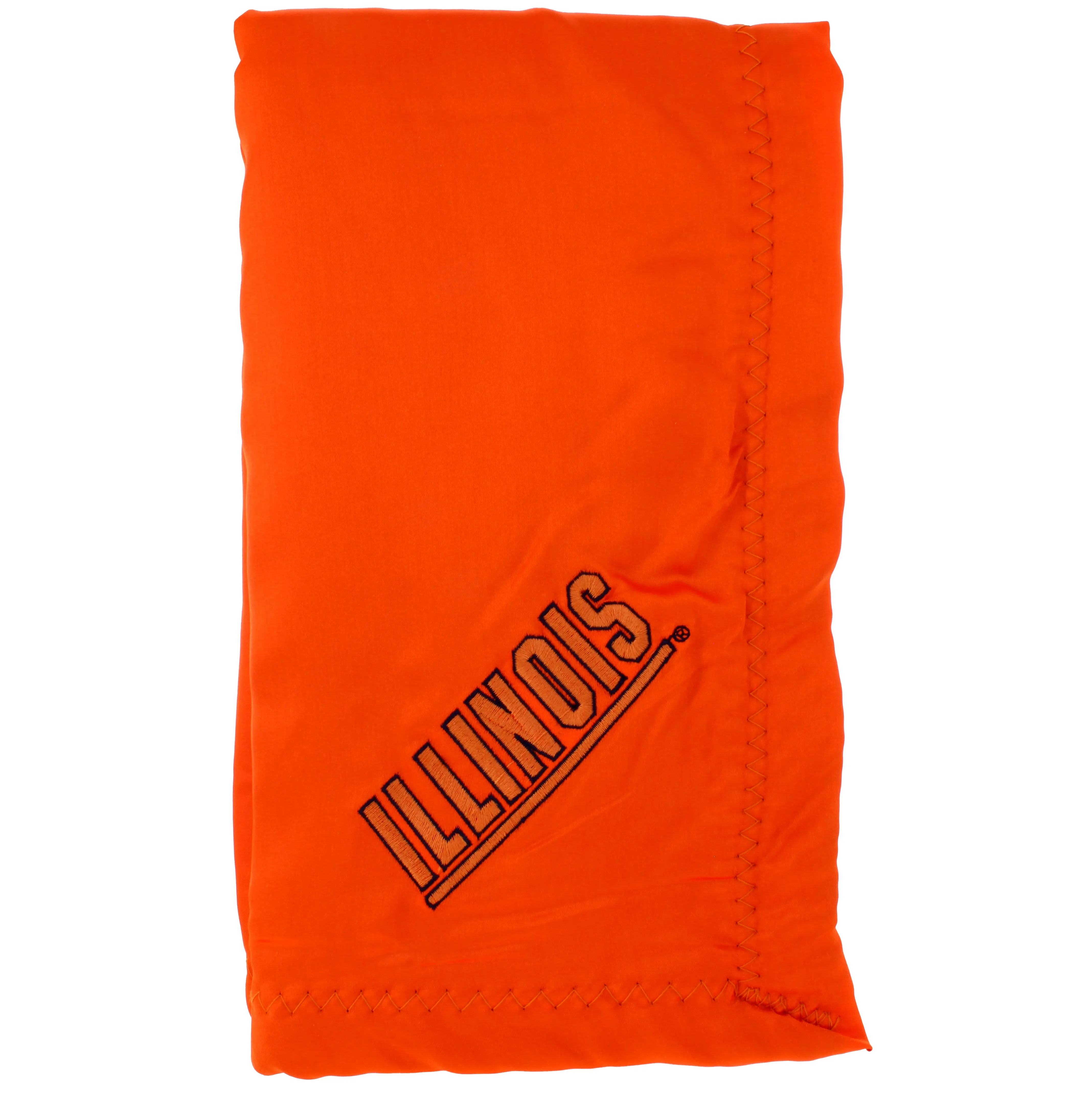 Illinois Fighting Illini Silky and Super Soft Plush Baby Blanket, 28" x 28"