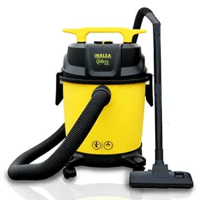 Inalsa Vacuum Cleaner Wet and Dry Micro WD10-1000W with 3in1 Multifunction Wet/Dry/Blowing| 14KPA Suction and Impact Resistant Polymer Tank,(Yellow/Black)