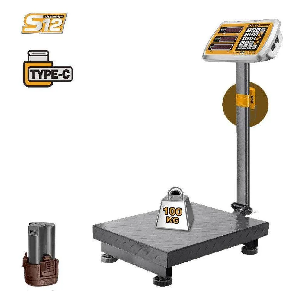 Ingco CES1302 Li-Ion Scale 100KG