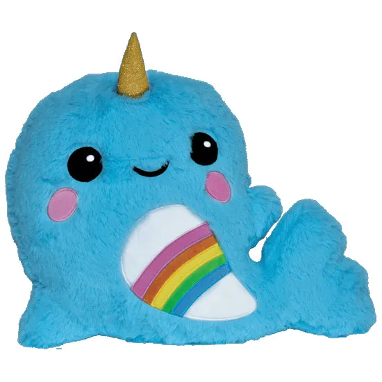 Iscream Rainbow Narwhal Furry Scented Pillow