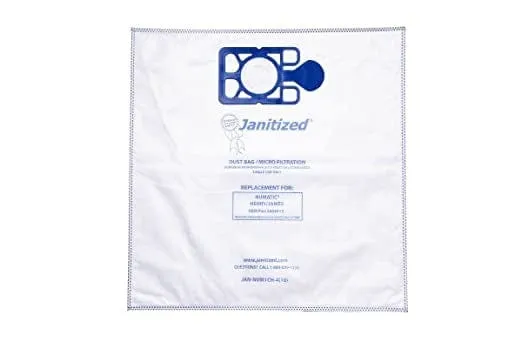 Janitized JAN-NVM1CH-4(10) Premium Replacement Vacuum Bags for Numatic Henry/James - Pack of 10 | Denson CFE