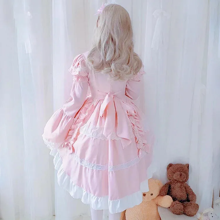 Kawaii Lolita Maid Dress with Detachable Ruffles