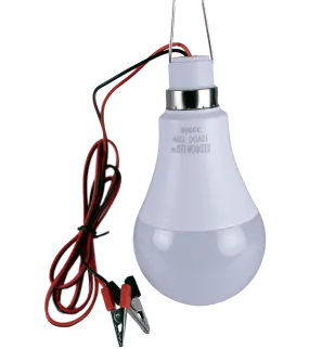 Kedron 12 Watt 12V Hanging Camp Light w/ Alligator Clips