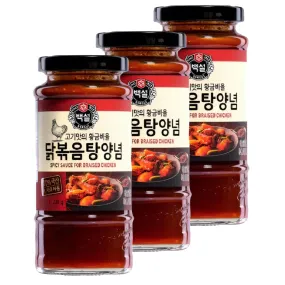 Korean Gochujang Spicy Sauce for Stir Fried Chicken – CJ BEKSUL, 3x290g