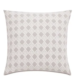 Larkin Salt Geometric Euro Sham 27x27