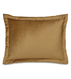 Lars Velvet Standard Sham 20x27 in Gold