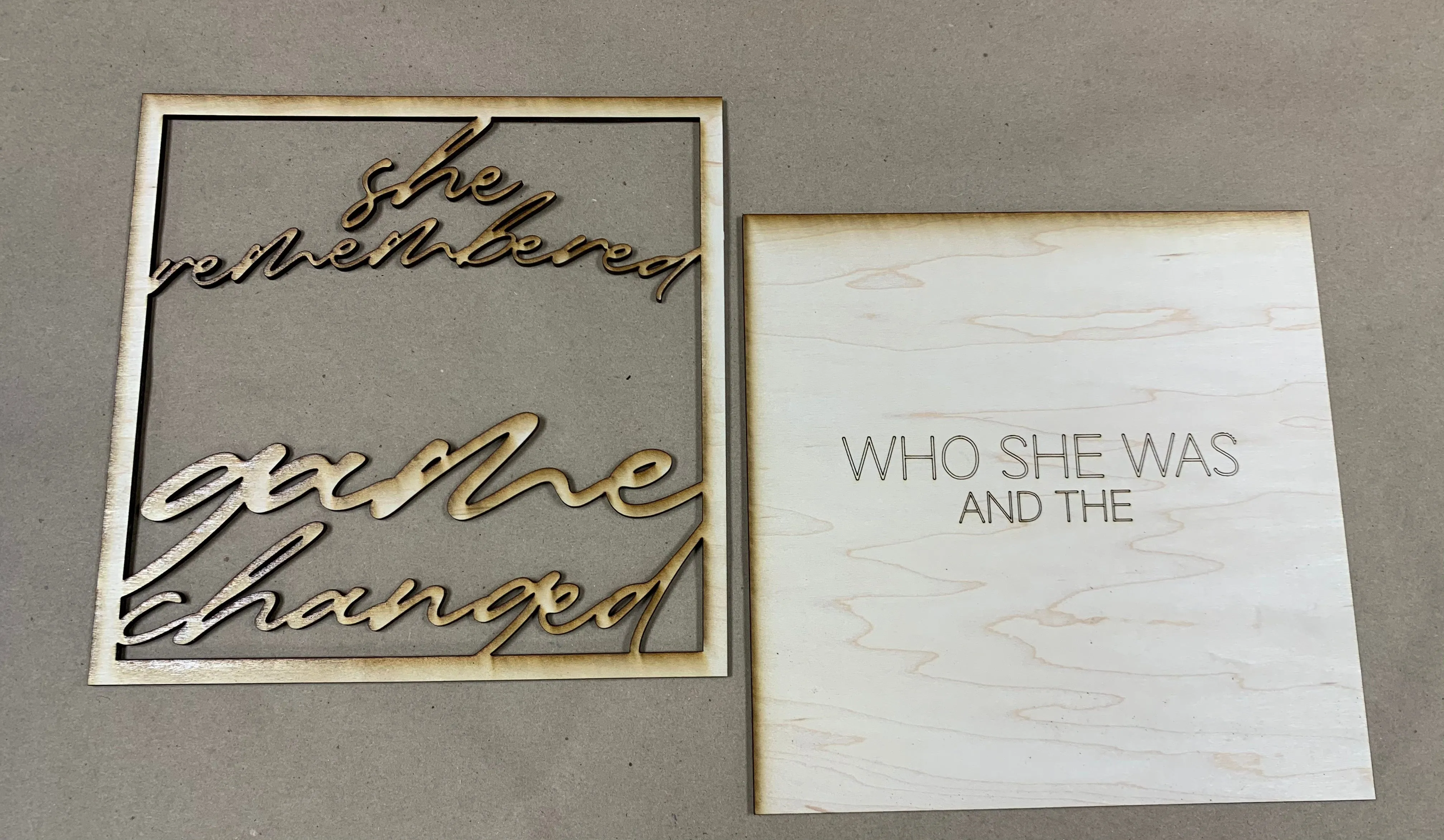 Layered Sign: Set of 2 Fierce Heart Game Changed Glowforge Ready Laser Files SVG