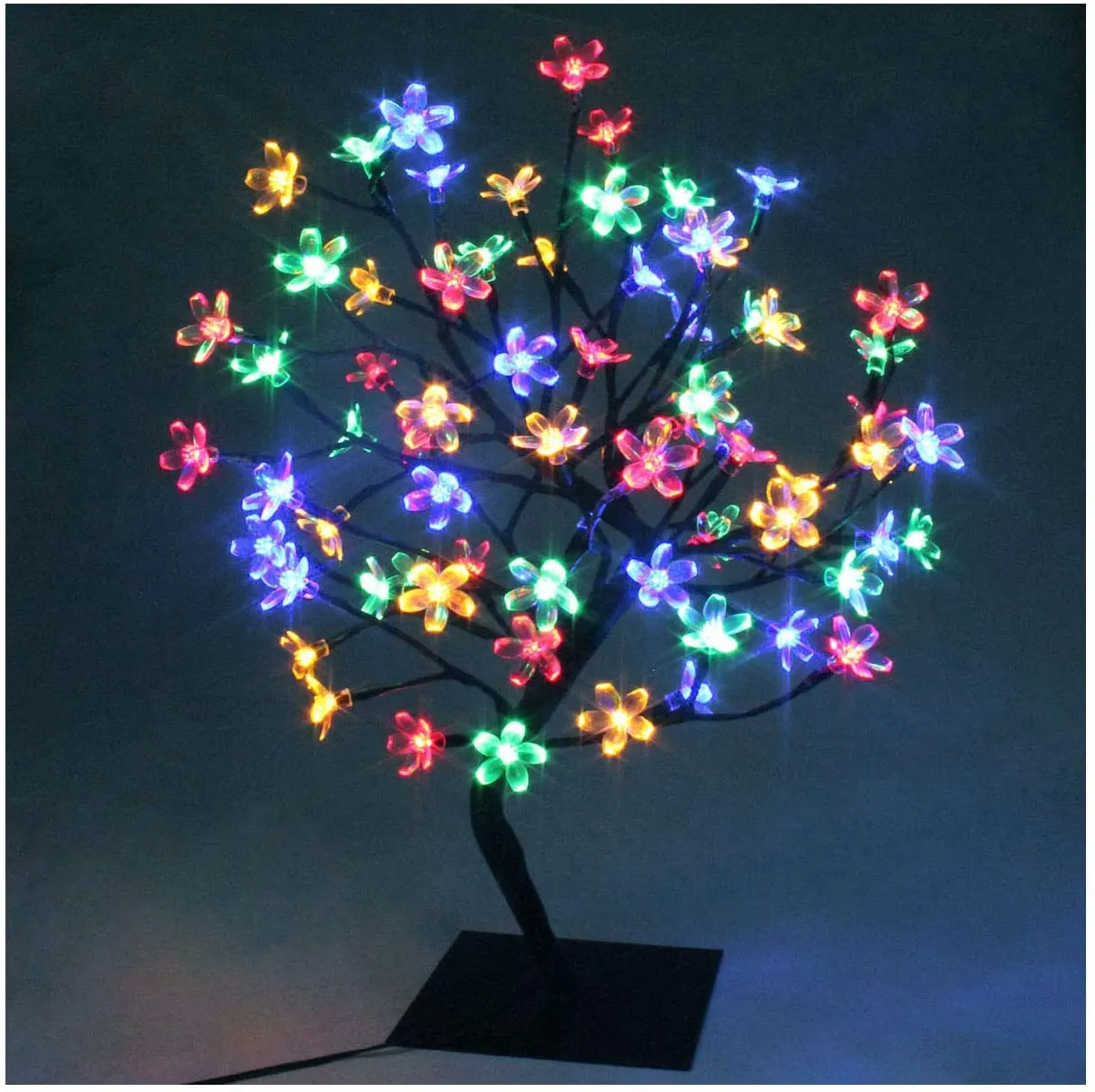 LED Bonsai Cherry Blossom Tree - Multicoloured