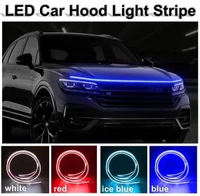 Led Car Hood Flexible Daytime Running Light Strip Universal Decor Lamp Start-Scan Led Decoration Lights