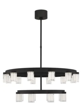 LED Chandelier in Nightshade Black