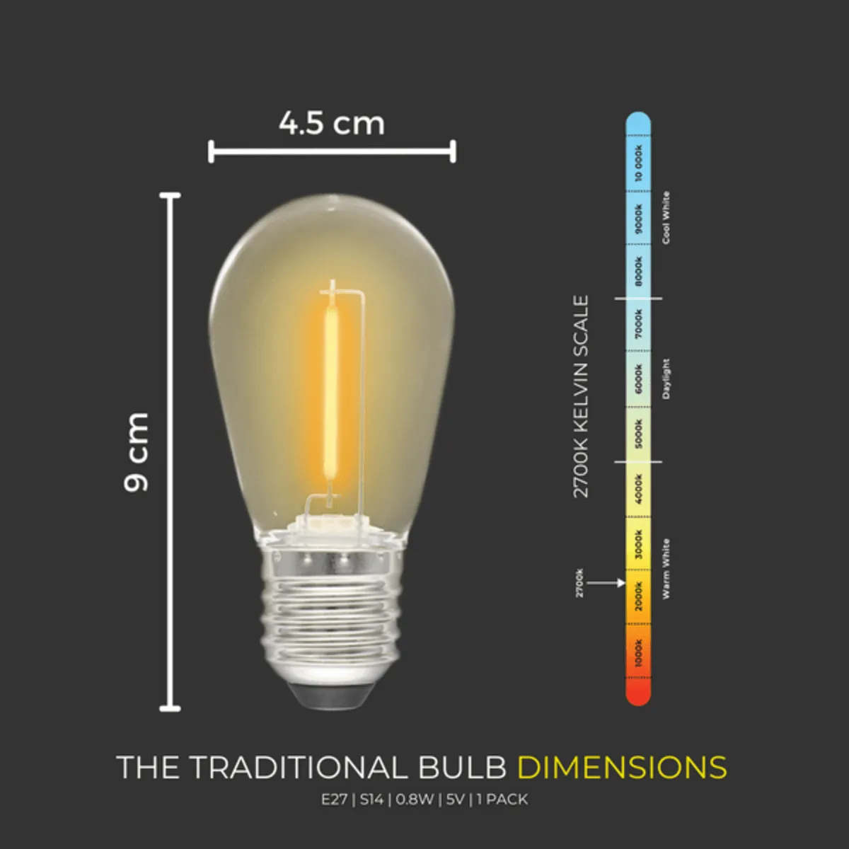 Litehouse Traditional Solar Festoon LED Replacement Bulb