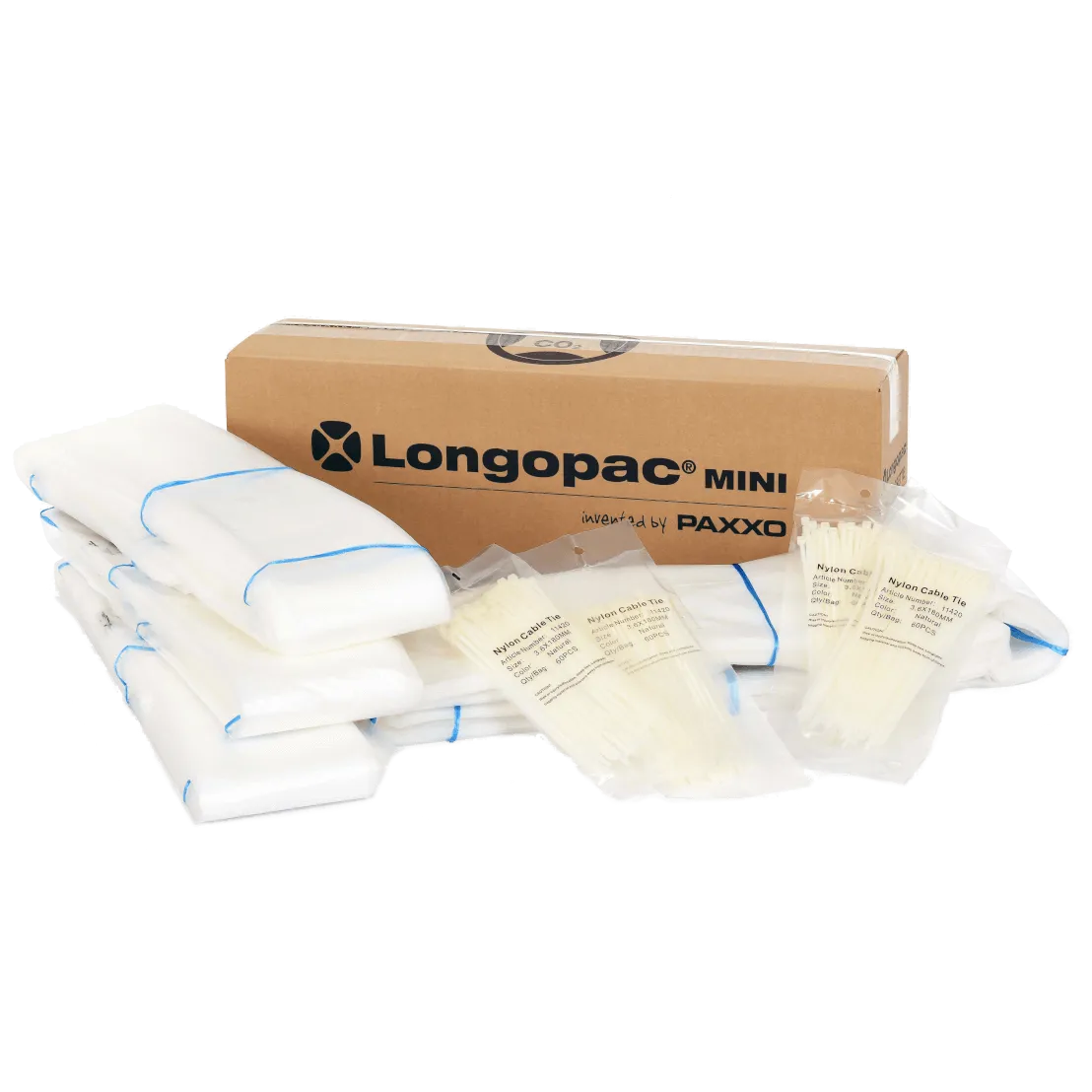 Longopac Vacuum Bags Mini 20m, Extra Strong, Pack of 4