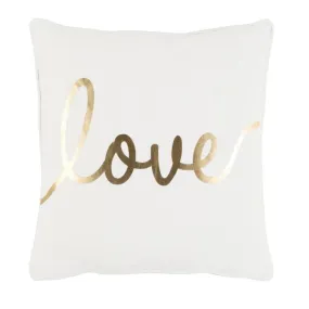 Love Toss Pillow IVORY/GOLD