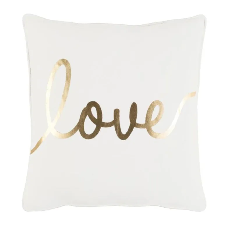 Love Toss Pillow IVORY/GOLD