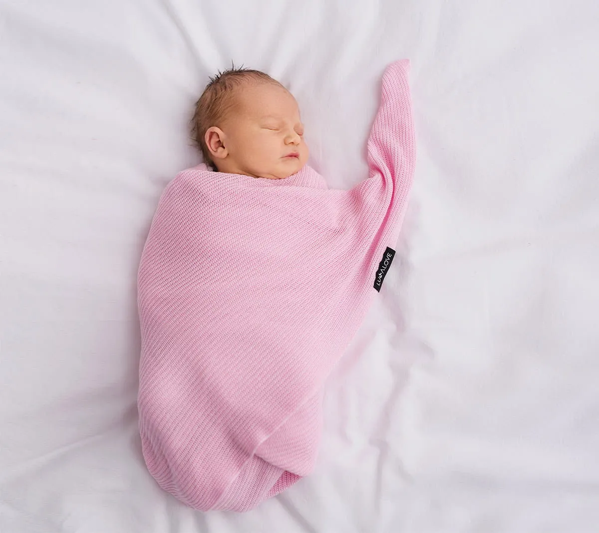 Lullalove Light Knitted Bamboo Swaddle Blanket