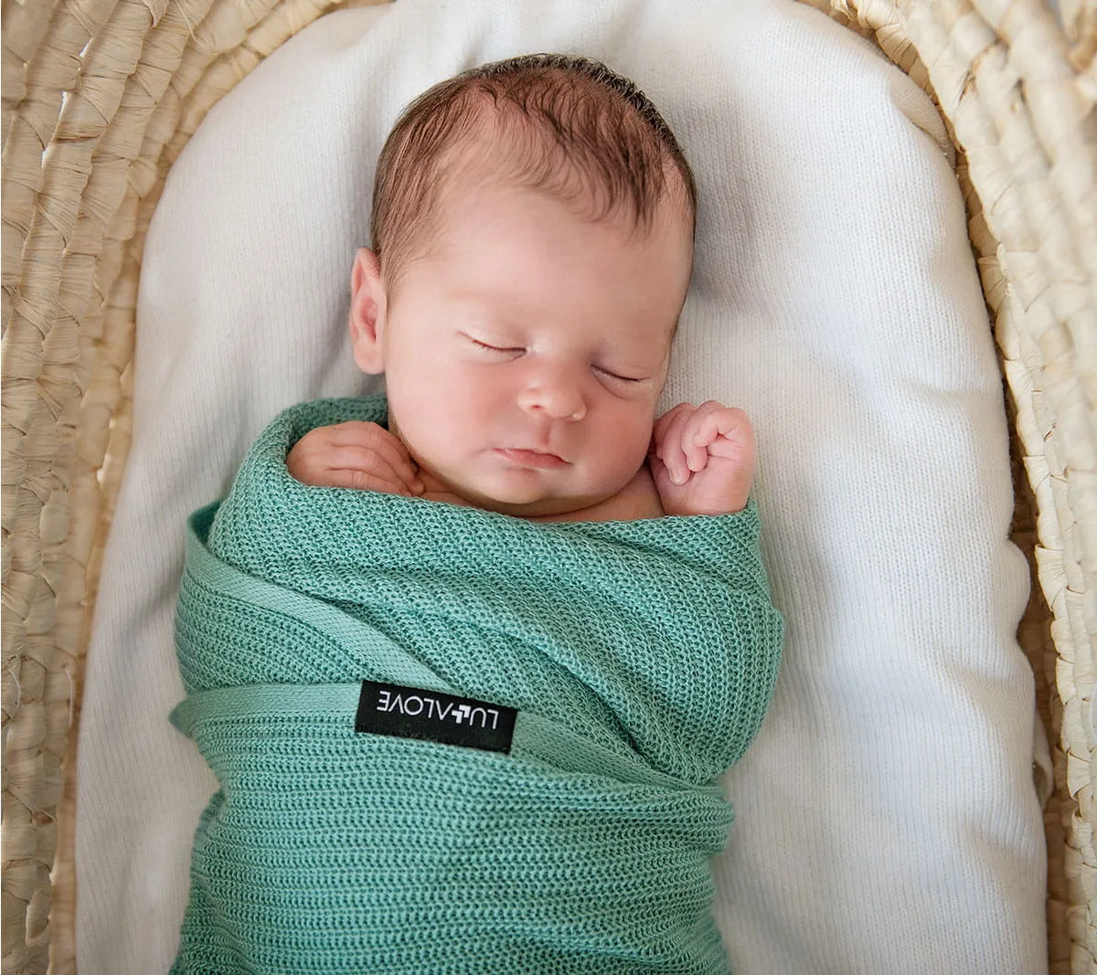 Lullalove Light Knitted Bamboo Swaddle Blanket