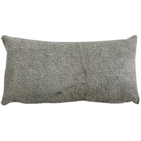 Lumbar Pillow - Gray Cowhide - 24" x 12" (LPIL103)