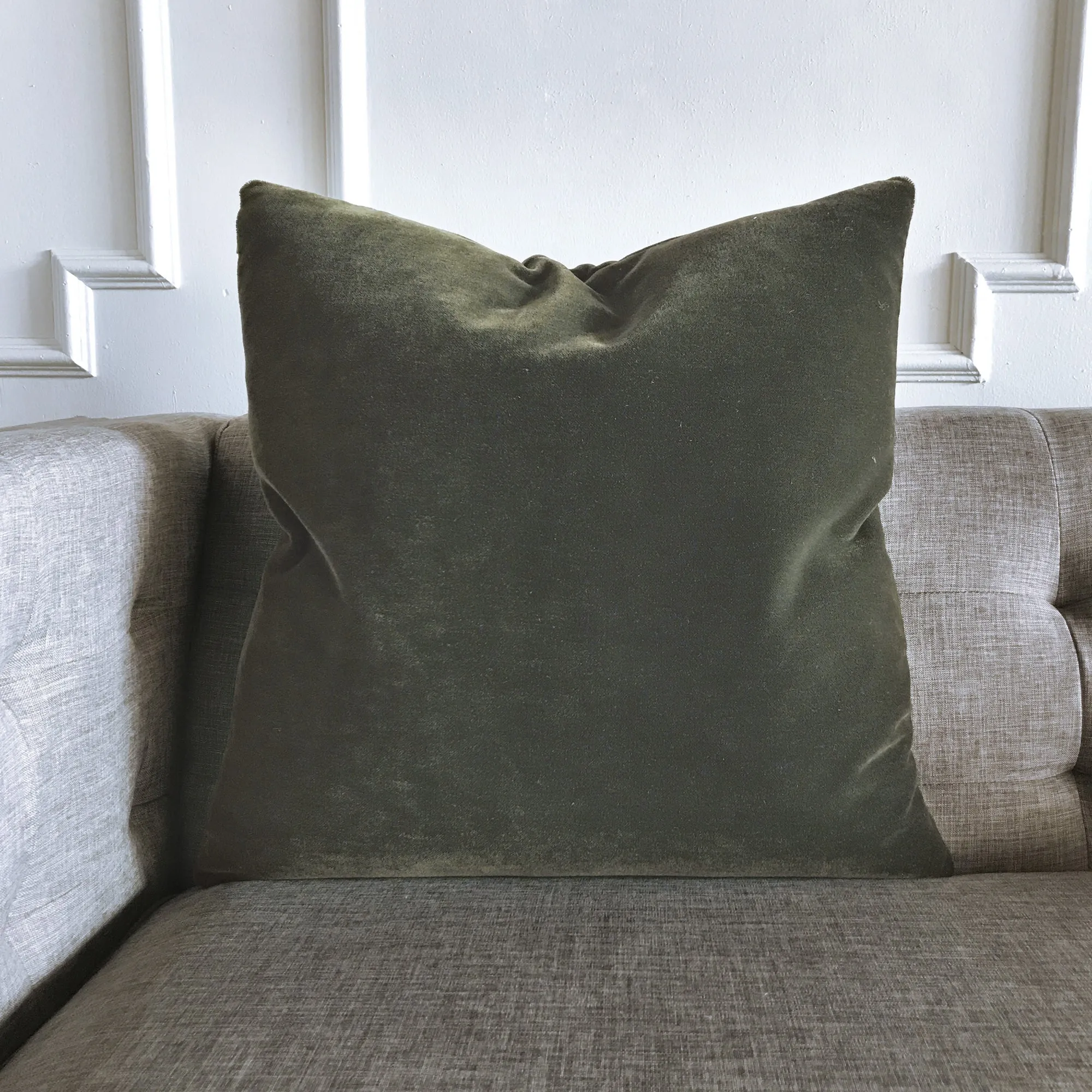 Luxury Mohair Decorative Pillow Cover in Terraine