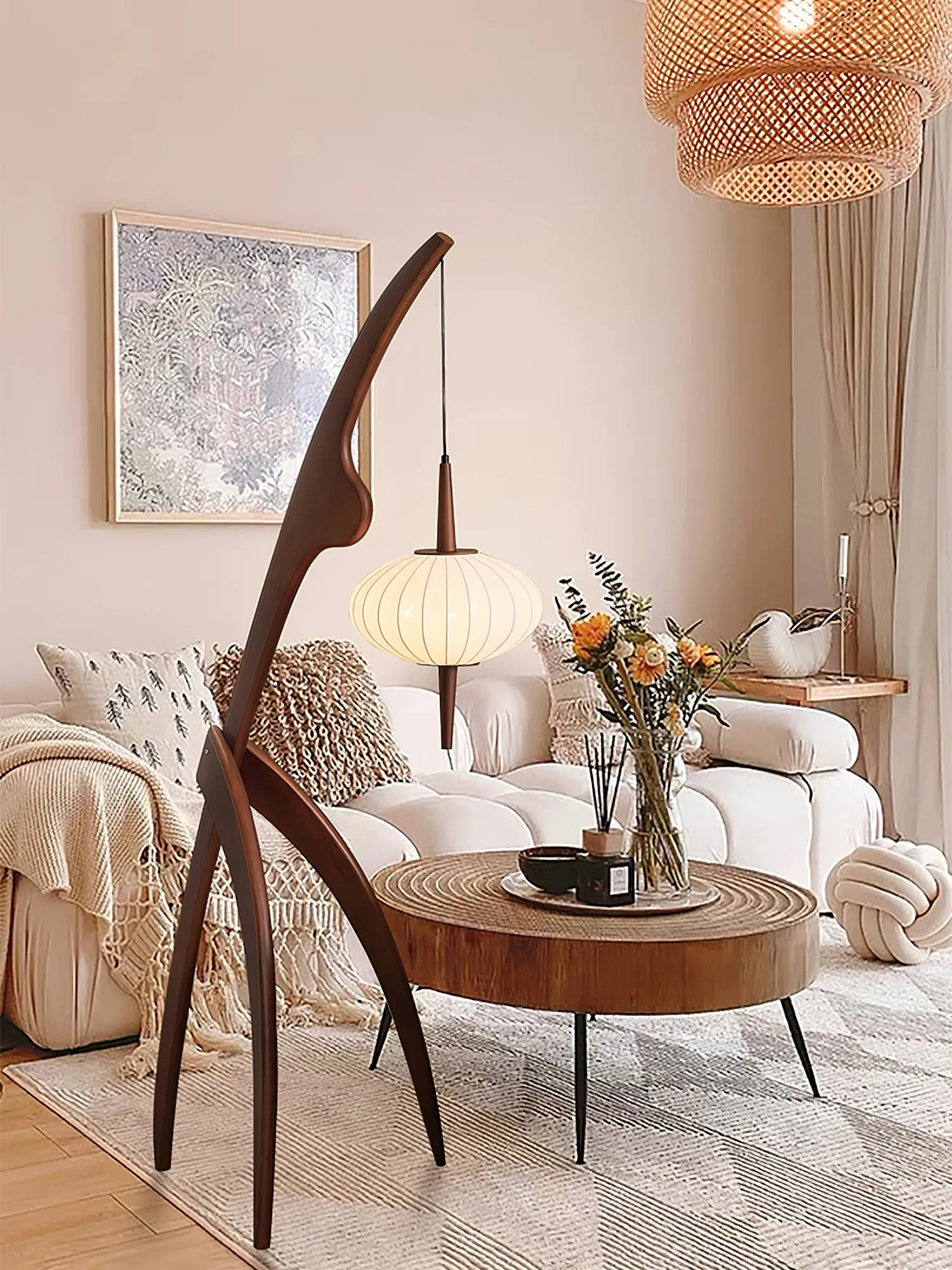 Mantis Wood Floor Lamp